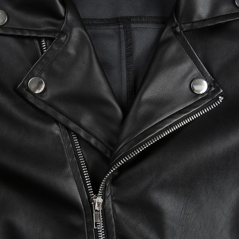 Leather jacket "chains"