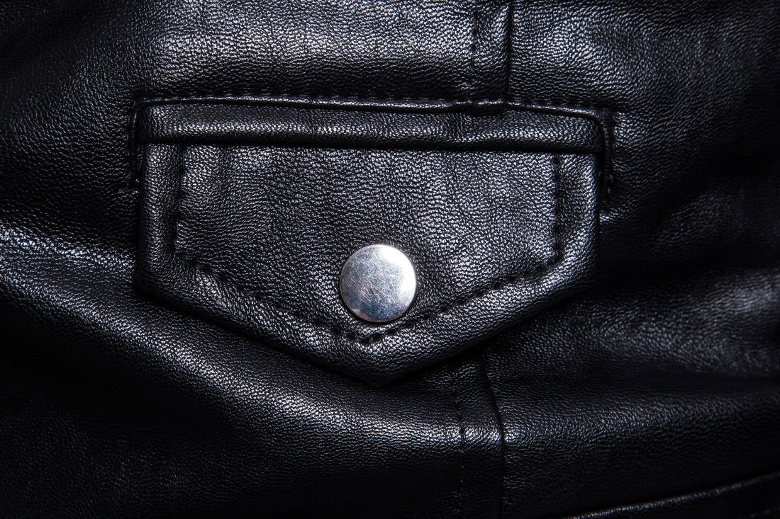 Leather jacket "Biker style" 