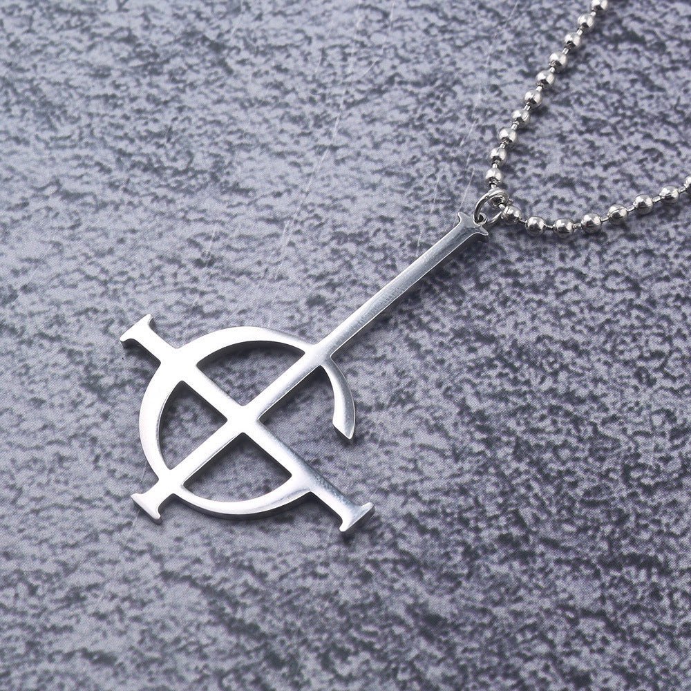 "Ghost" Stainless Steel Pendant Necklace 