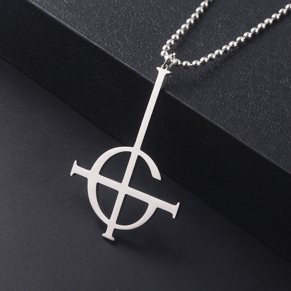 "Ghost" Stainless Steel Pendant Necklace 
