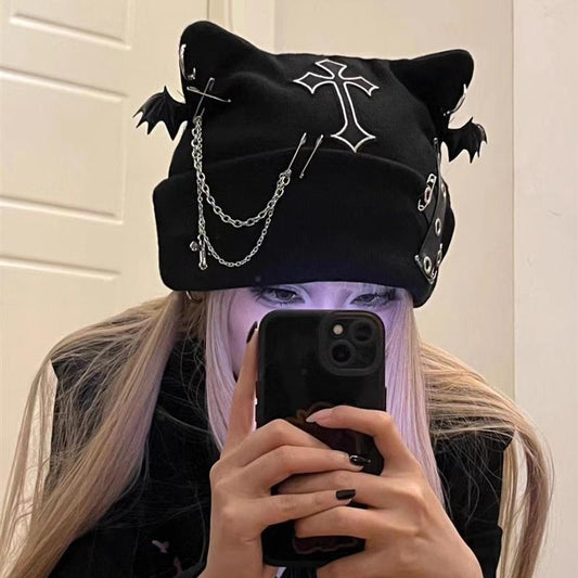 "Punk" cat ears hat for Women