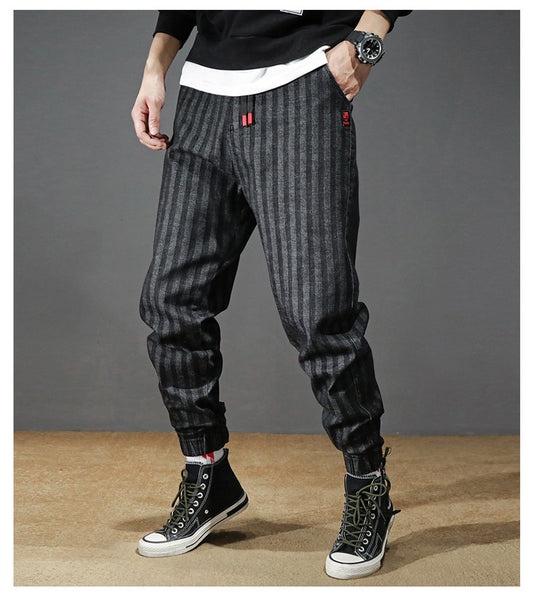 Black Striped Pants "Nu Metal"